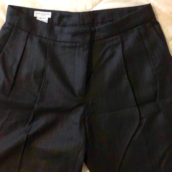 Dries van Noten Women's wool pants, charcoal/pinstripe, EU 40/Size US 8 - Picture 3 of 10